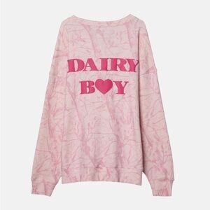 Dairy Boy Bubblegum Camo Crewneck